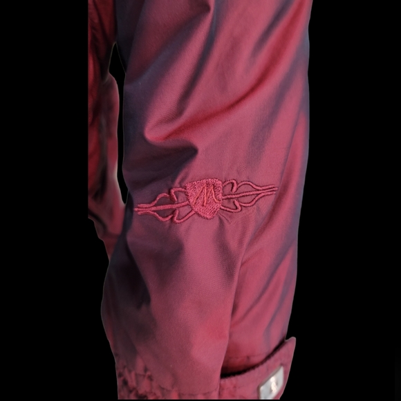 Men's Metropolis Legacy Wind Breaker Jacket Maroon XL - Picture 6 of 7